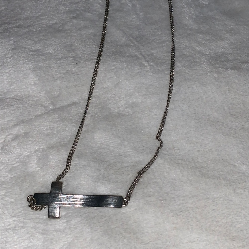 Cross necklace worn once